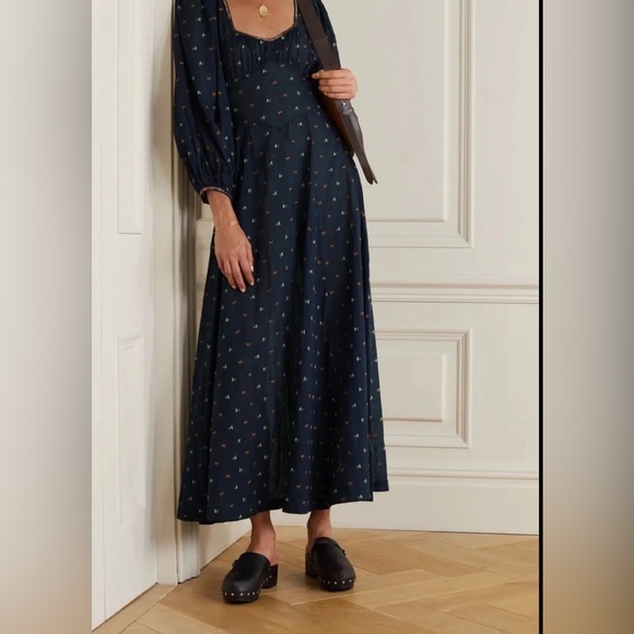 Doen Navy Blue Floral Dress Doen Navy Blue Floral Dress